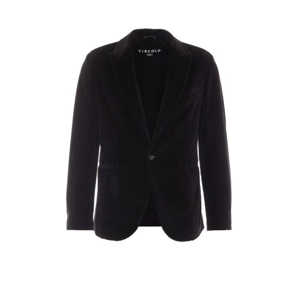 Circolo 1901 Men Velvet Single Breasted Button Jacket